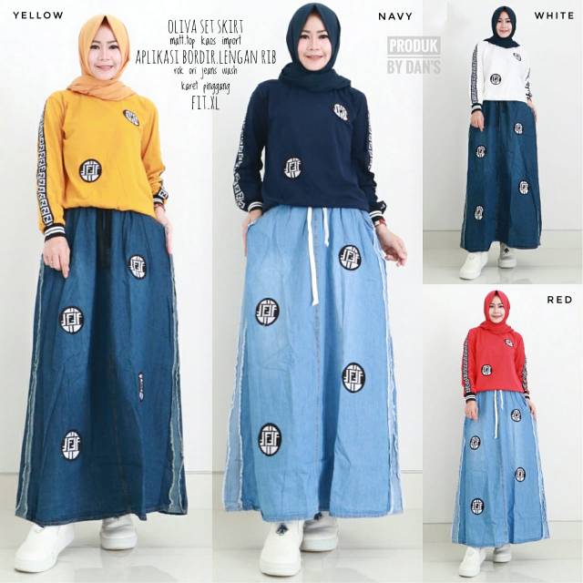 Oliva set skirt import ORI by EXTU