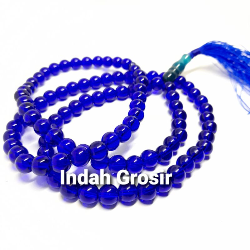 Tasbih Batu King Safir Kristal 8mm 99butir