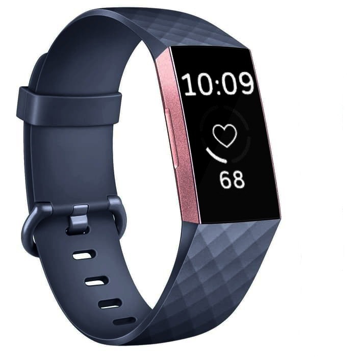 Tali Jam Silicone Strap Band Diamond Pattern for Fitbit Charge 3 Charge 4