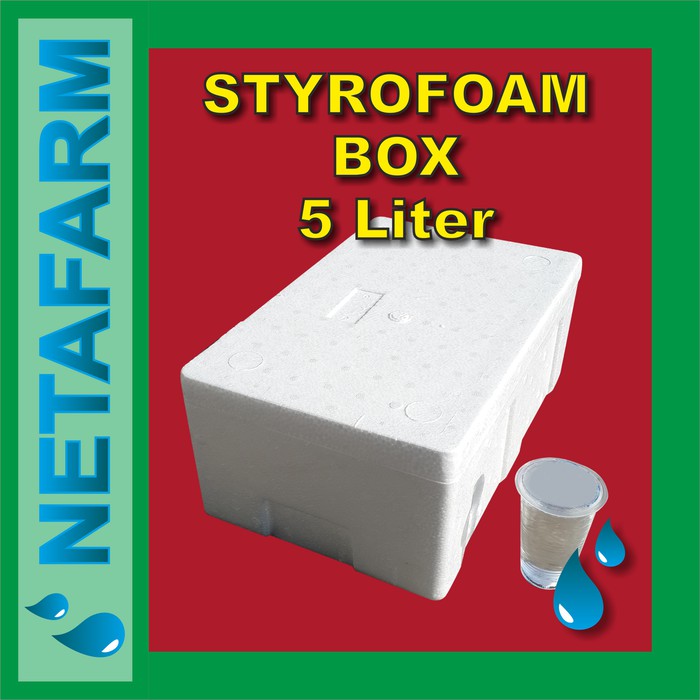 Styrofoam Box size 5 (38,5x25,5x16,5) - Wadah / Kontainer Hidroponik