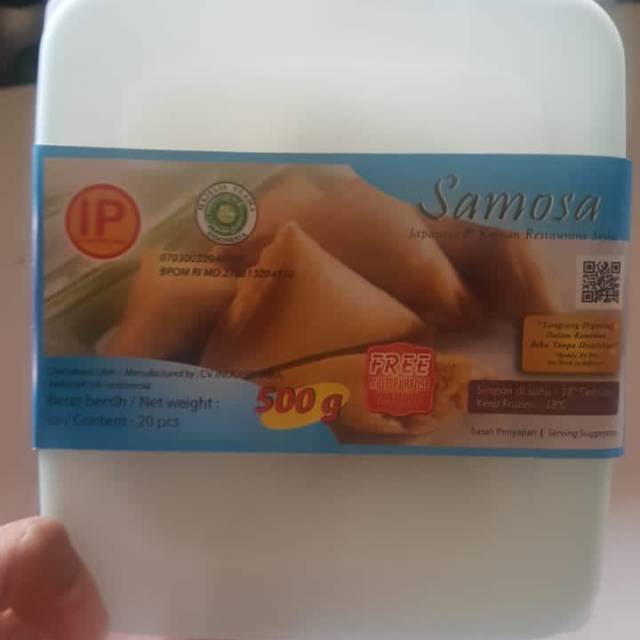

Samosa IP 500gr FREE BOX! Isi 20pcs