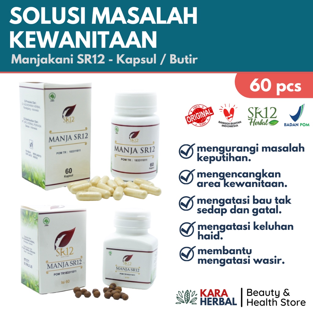 Manjakani SR12 Ori Obat Keputihan Gatal Dan Bau Tidak Sedap Atasi Masalah Kewanitaan Haid Tidak Lanc