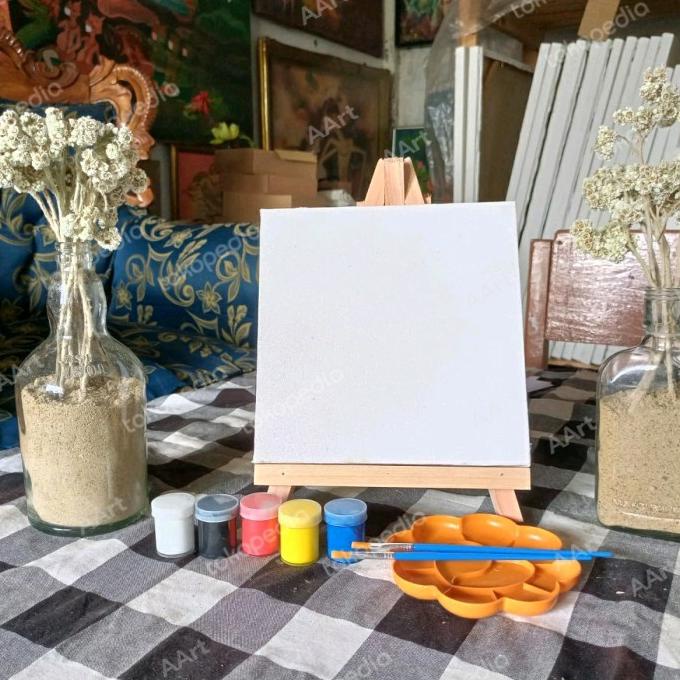 

Paket Lukis Lengkap Mini Kanvas Lukis 20x20 cm + Standing
