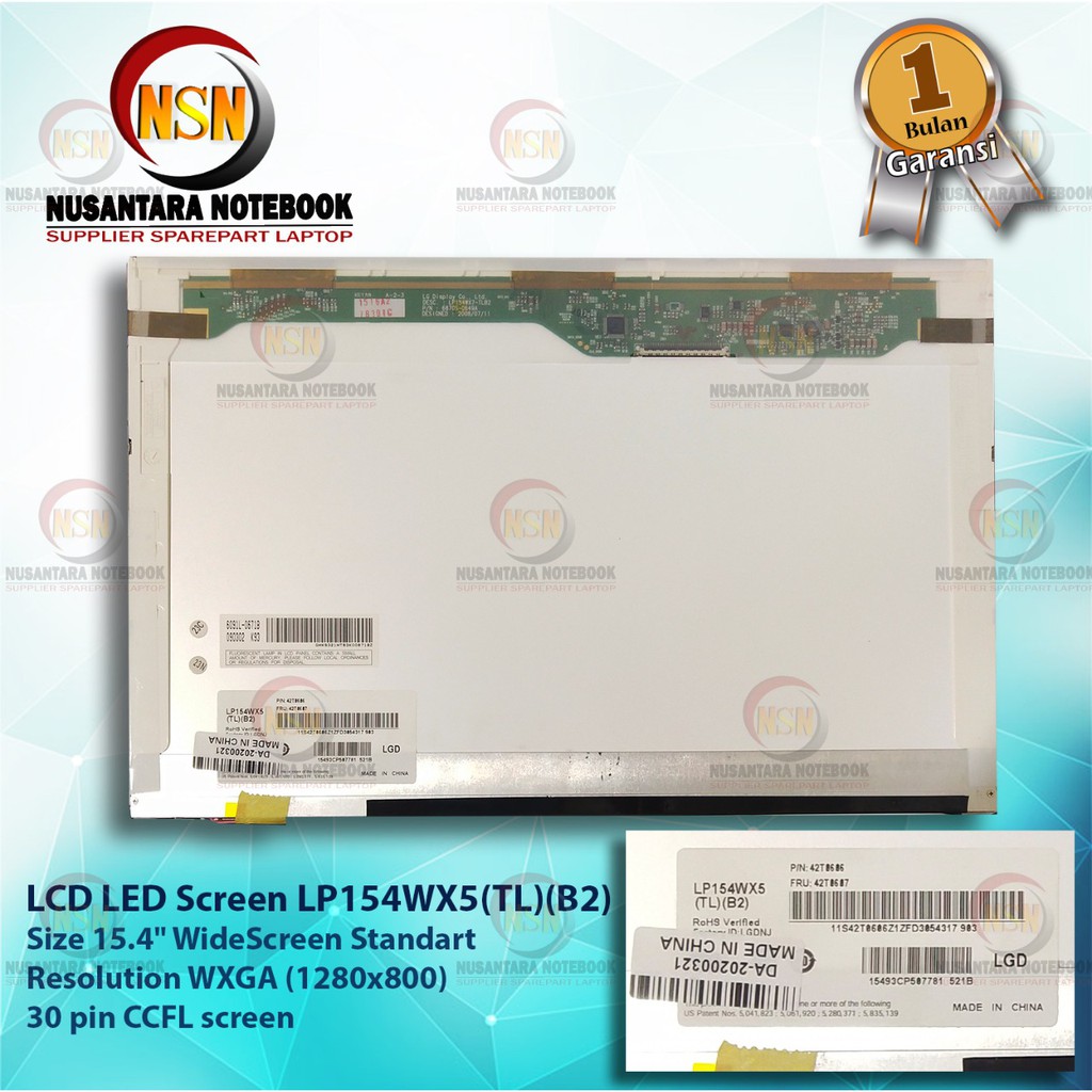 LCD 15.4 Inch For Toshiba Satellite L300