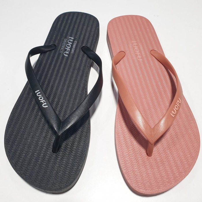 jelly sandal jepit karet luofu import sendal japit wanita F2310A01S