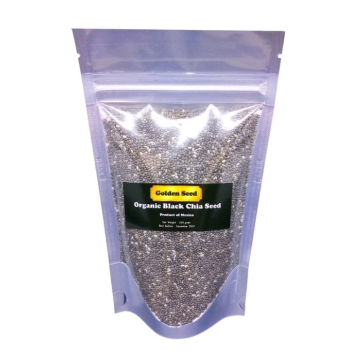 Chia seed organic superfood halal biji chia sejenis selasih makanan menu diet sehat keto vegan vegetarian super food