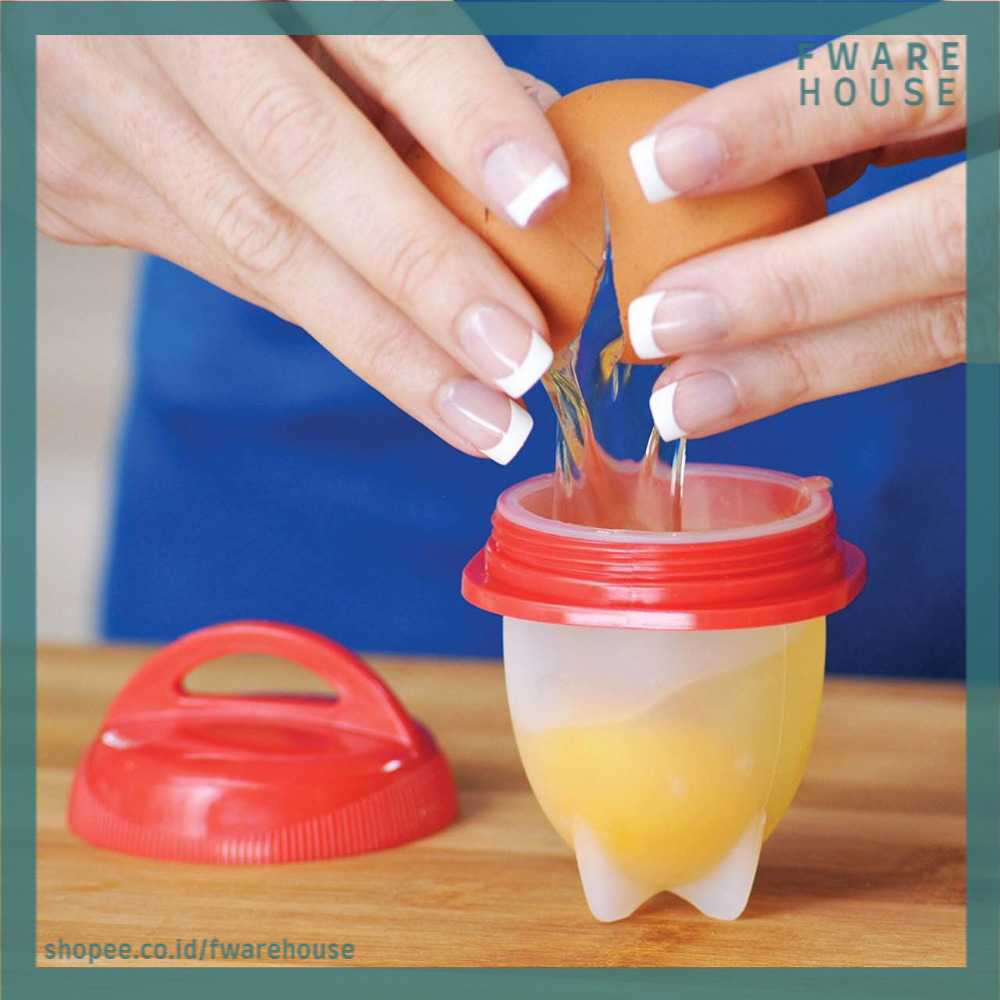 

[FWAREHOUSE] Egglettes Hard Boiled Egg Alat Rebus Telur Tanpa Cangkang 6PCS