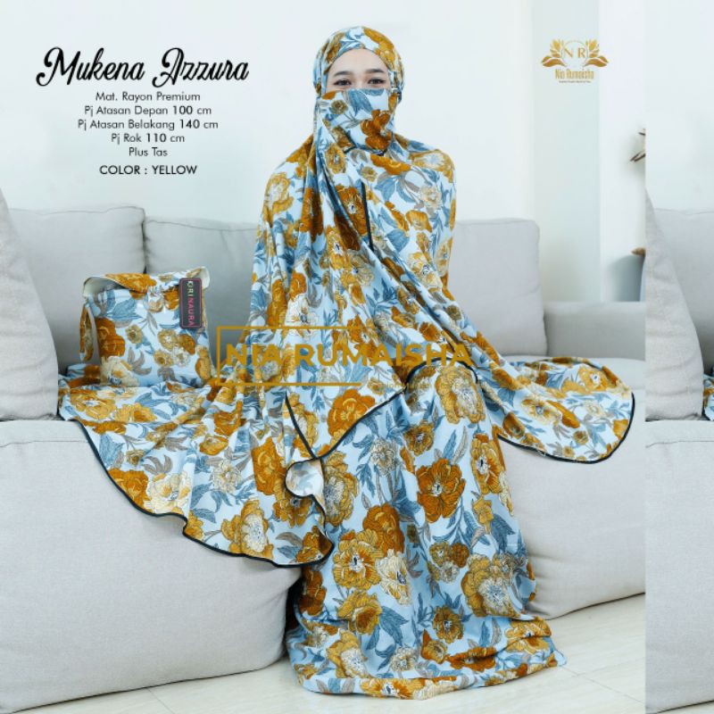 mukena azzura yellow mukena dewasa mukena solo