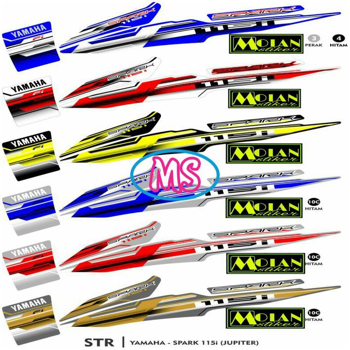 JZ54 Stiker Motor Sticker Striping Jupiter Z SPARK 115 i Variasi Thailand Thailook