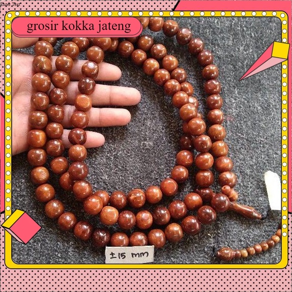 tasbih kokka bulat ± 15 mm ( 15mm ) (jumbo) 99butir