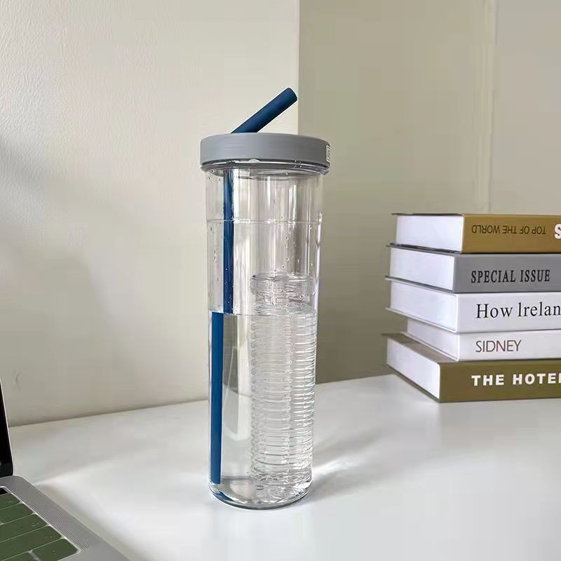 CINSTORE Botol Minum Transparan Infused Dengan Sedeton Lipat Style 700ML