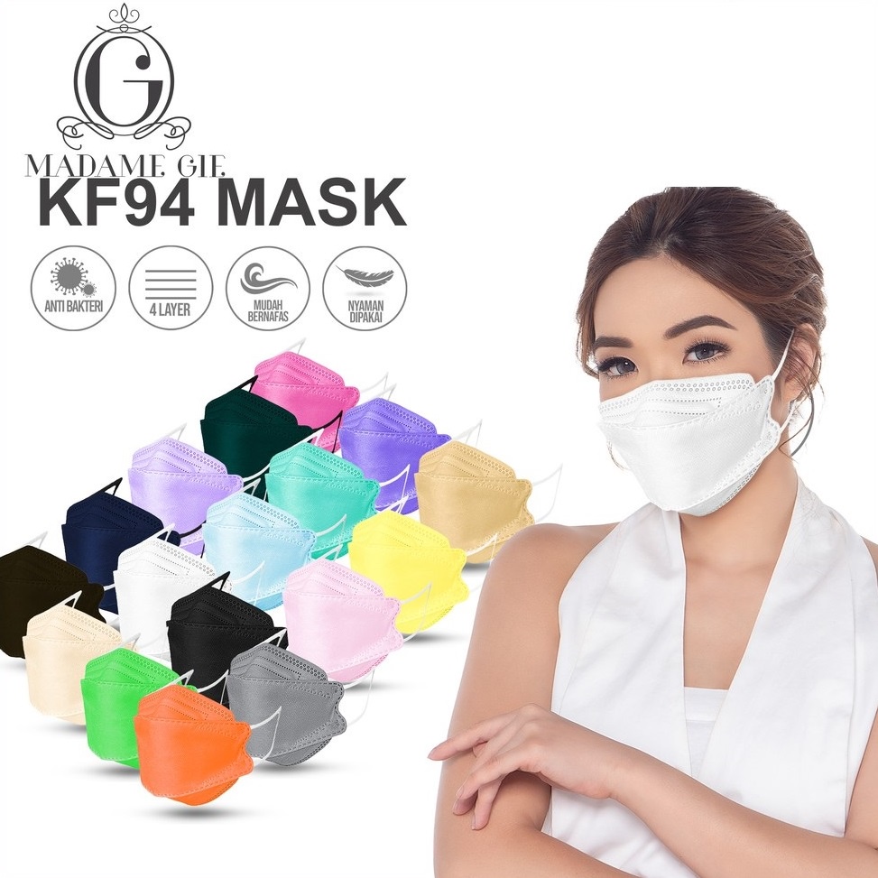 TIKTOK - Madame Gie Masker Protect You KF94 Mask - Masker Isi 10 Pcs