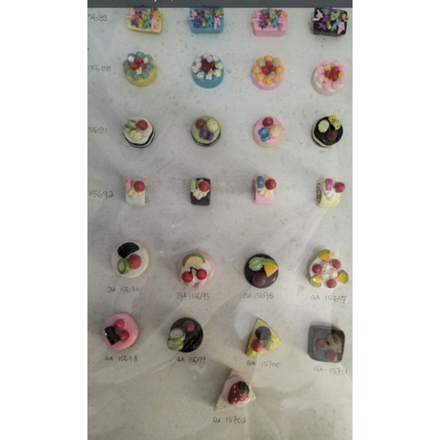 

10pcs Cute Cake Simulation Resin Flatback Cabochon Phone Case Decoration Hair Accessories Diy