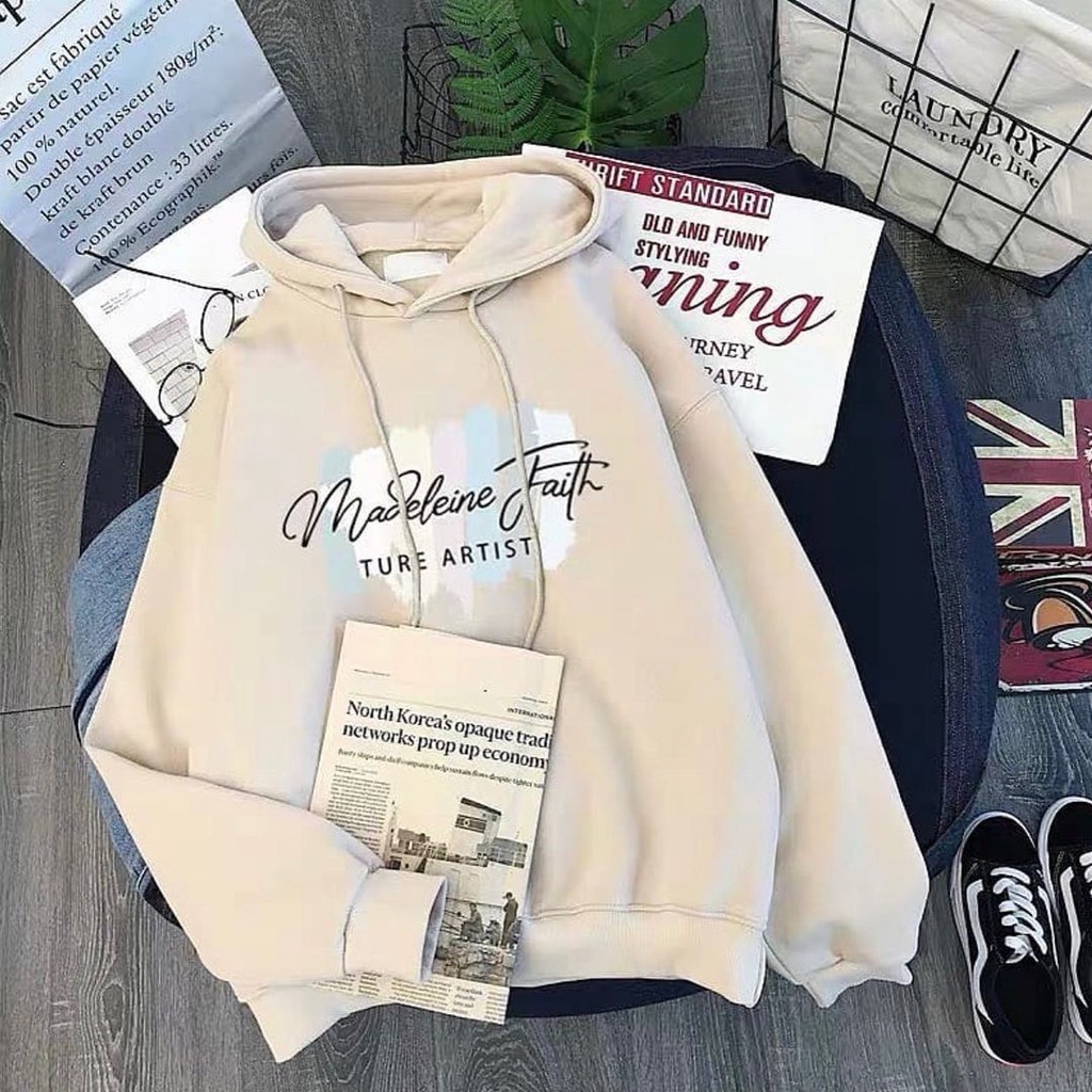 MADELEINE FAITH HOODIE WANITA - ATASAN TEBAL HALUS TERLARIS