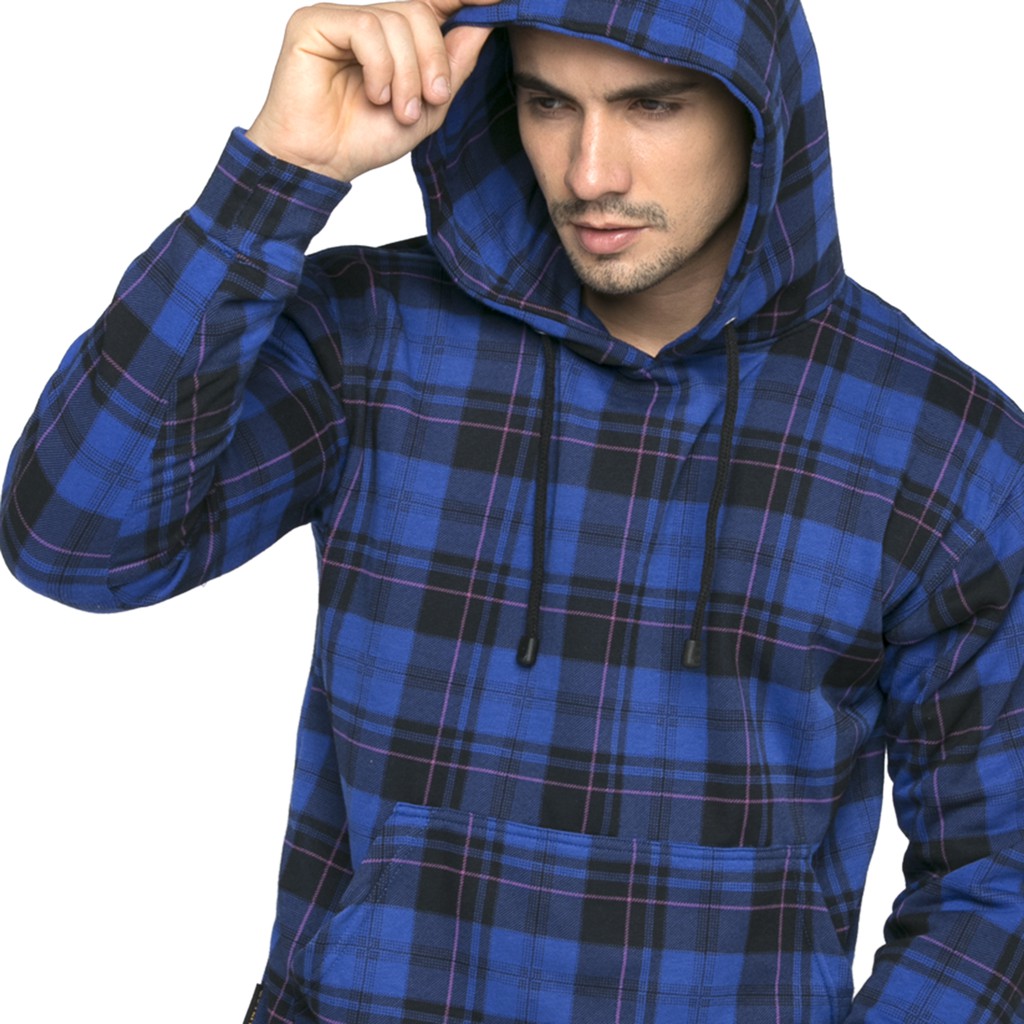 flannel hoodie men's