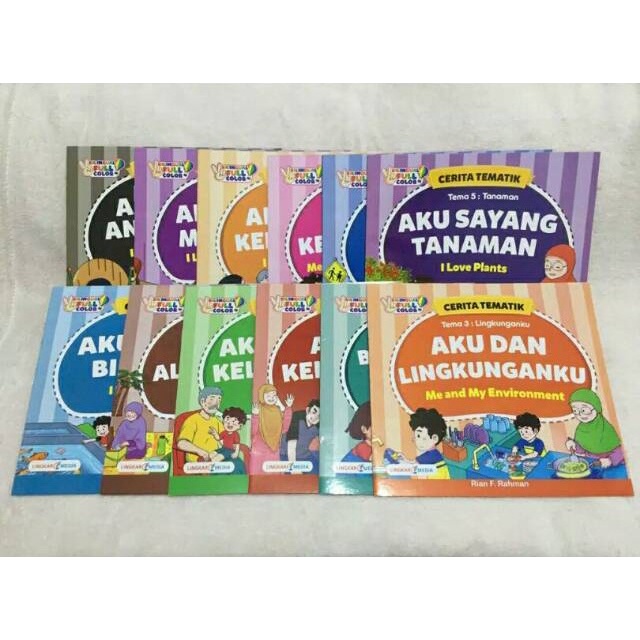 

cerita tematik 1 paket isi 12 buku
