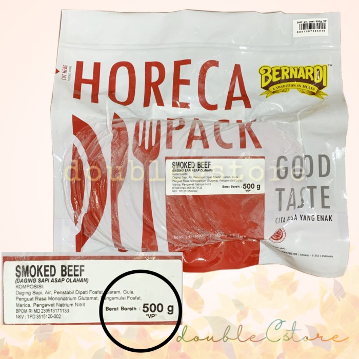 

Daging Asap - Bernadi Smoke Beef Bulat Horeca 500Gr / Daging Sapi Asap Olahan