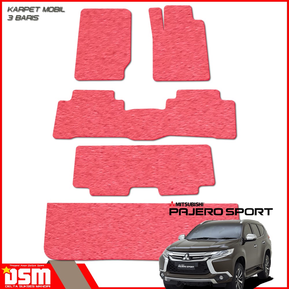 Karpet Mobil Mie All New Pajero Full Bagasi / Pajero Sport / Dakkar / Karpet Mie Bihun High Quality