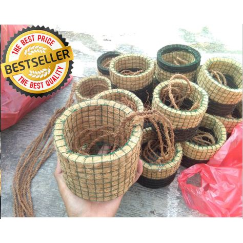 pot serabut kelapa anggrek, pot anggrek, pot serabut kelapa, pot serabut, pot tempel, pot gantung