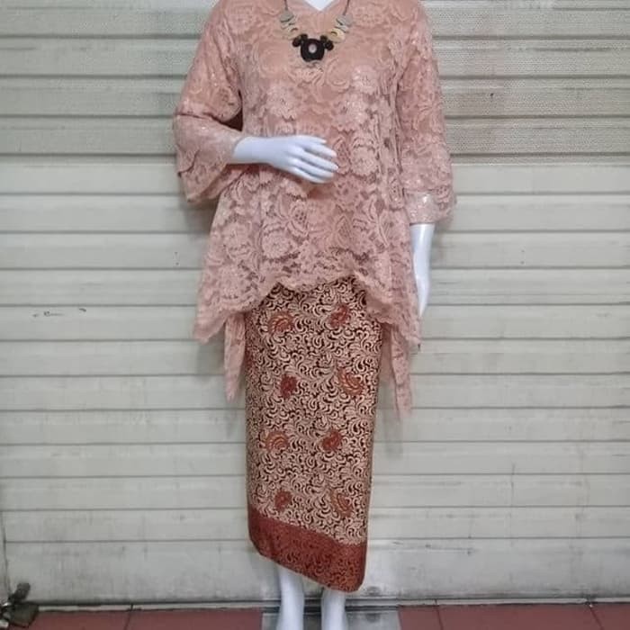 Setelan kebaya brukat rinjani fashion kekinian