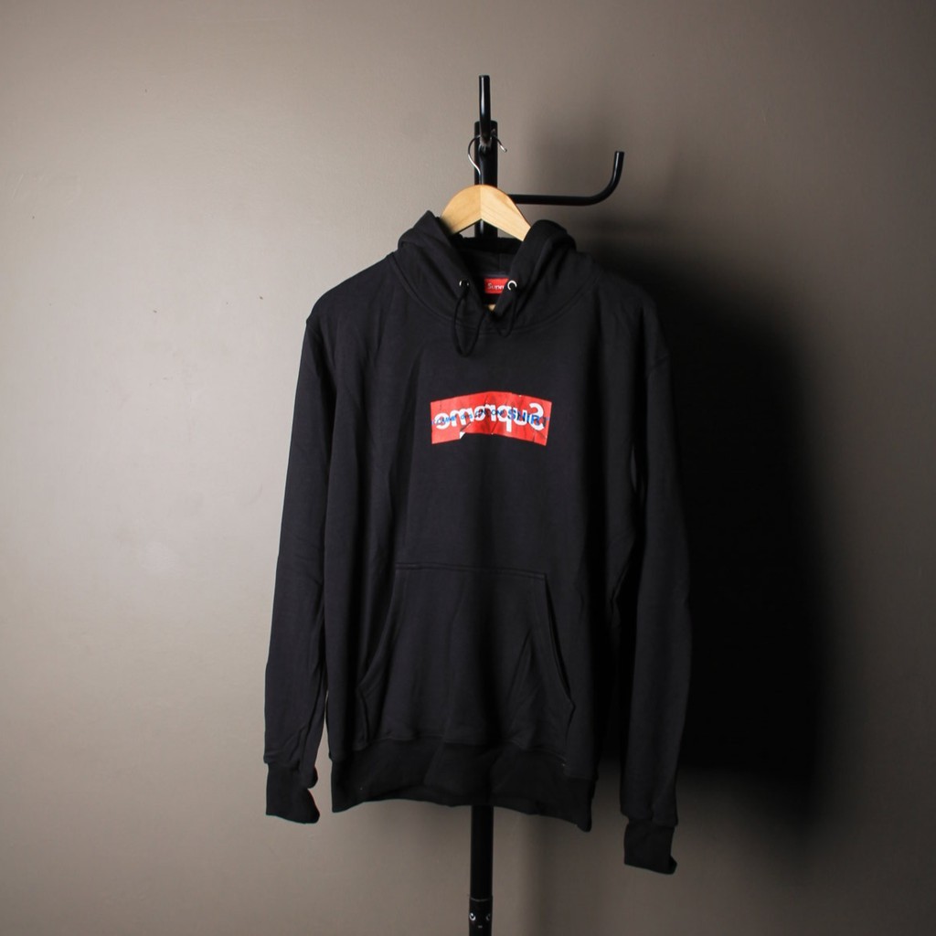 JAKET HOODIE SKATE SUPREME x COMME DES GARCONS CDG BLACK IREN IND