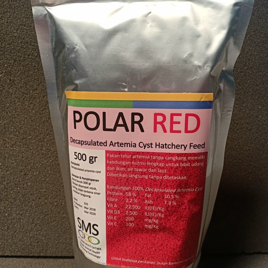 ARTEMIA POLAR RED BY SMS 500 GR