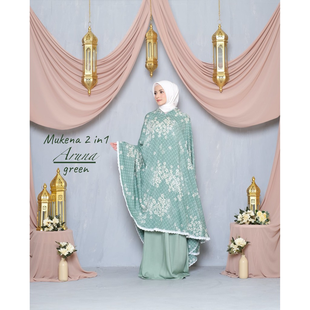 Jumuna - Mukena Dewasa Rayon Travelling 2In1 Motif Paula/Aruna, Dhena, Felisa