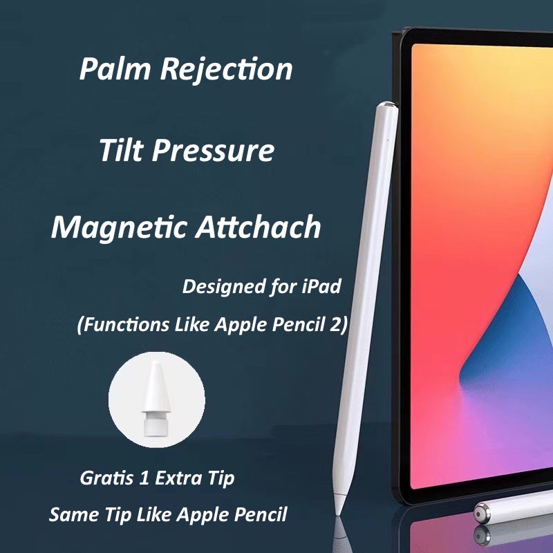 Palm Rejection Apple Pencil Stylus Pen| Tilt Pressure