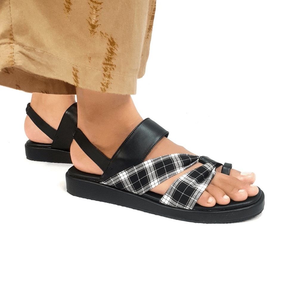 Sandal Tali Wanita Velonesia Slip Sandal Platform Wanita Sandal Wanita Tali Belakang - Kanna-2