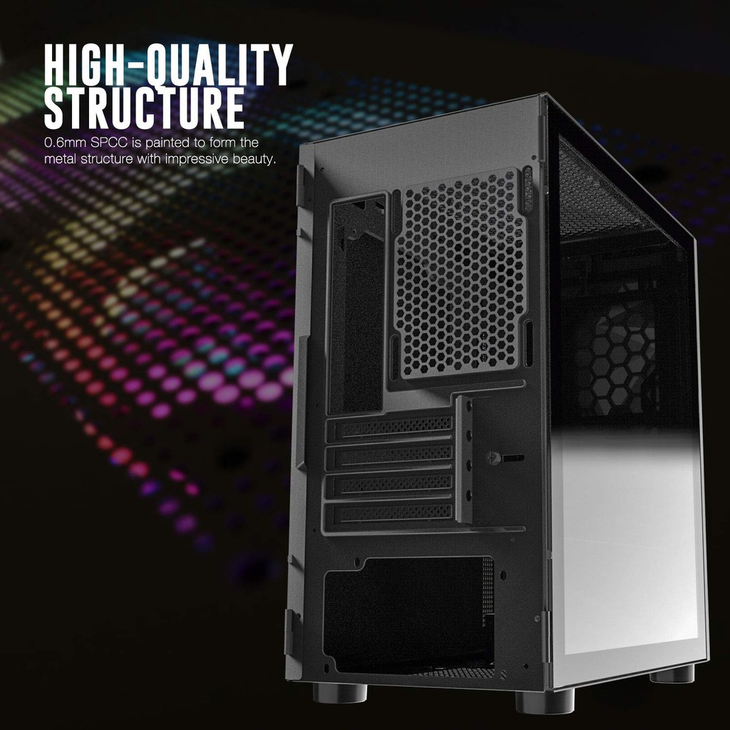 CASING DARKFLASH DLM21 M-ATX Gaming Case - Black | White | Pink | Neo Mint