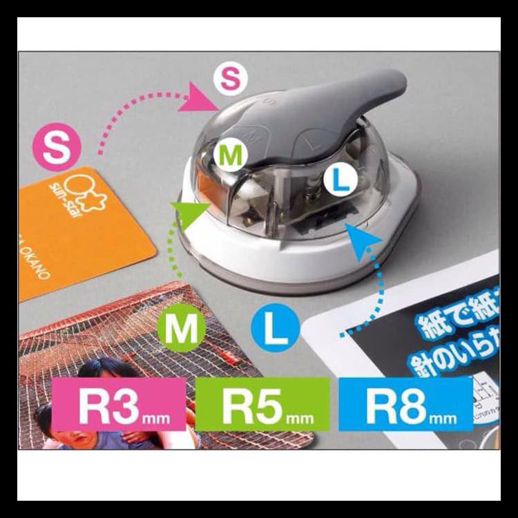 

BIG SALE! Kadomaru Puncher Pro 3Way corner cutter - Pemotong Sudut Kertas
