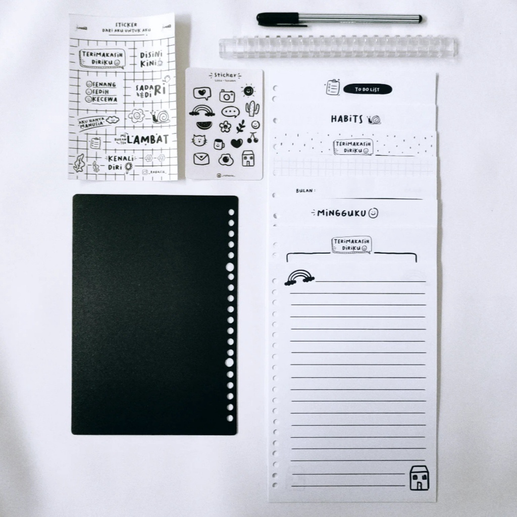 

RAHASIA Binder A5 / Binder journal / Paket Binder / Loose Leaf Cover Samoyed