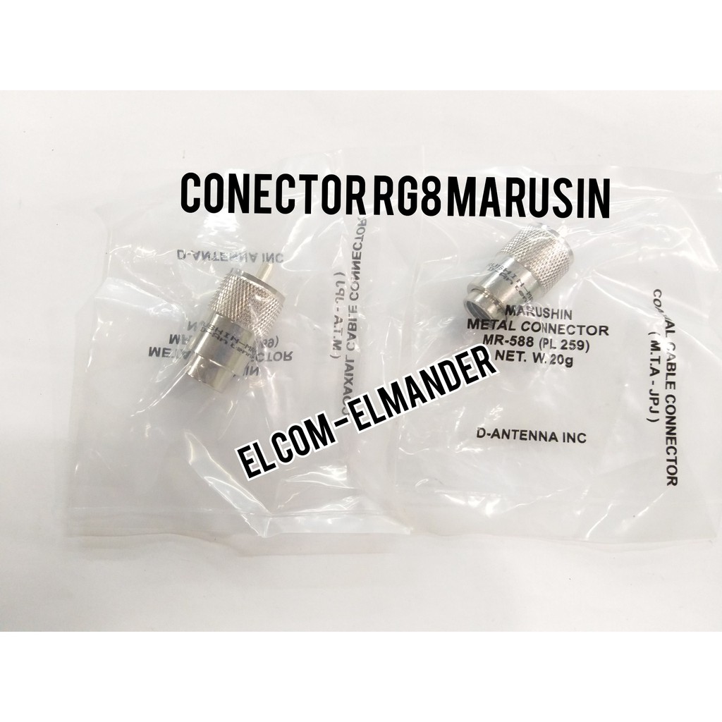 JUAL CONNECTOR KABEL RG8 MARUSIN - CENECTOR KABEL RG 8 MARUSIN
