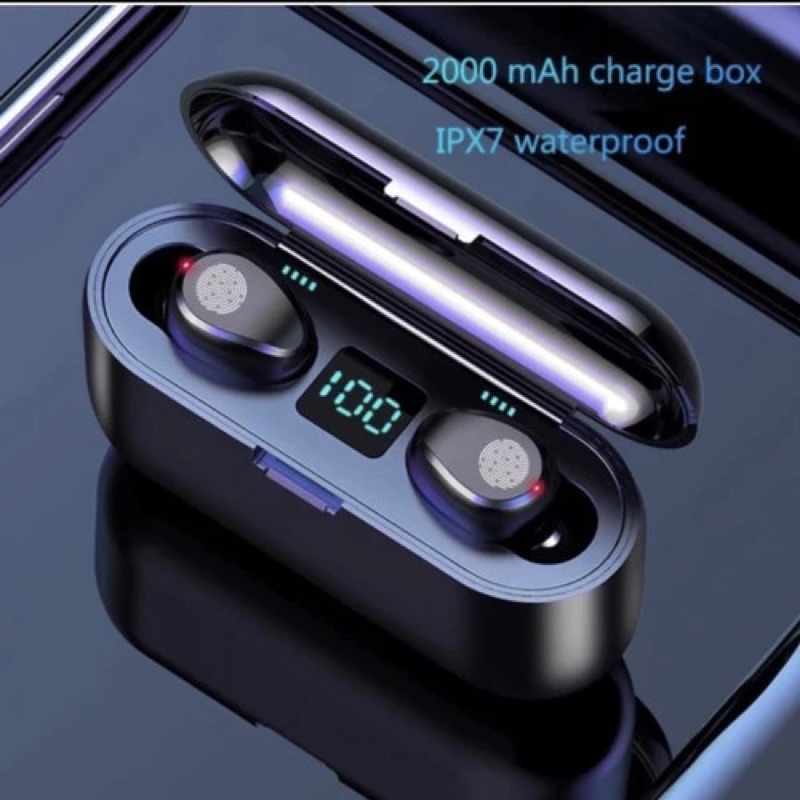 HANDSET BLUETOOTH TWS LED SMART POWERBANK SUPERBASS ORIGINAL EARBUDS