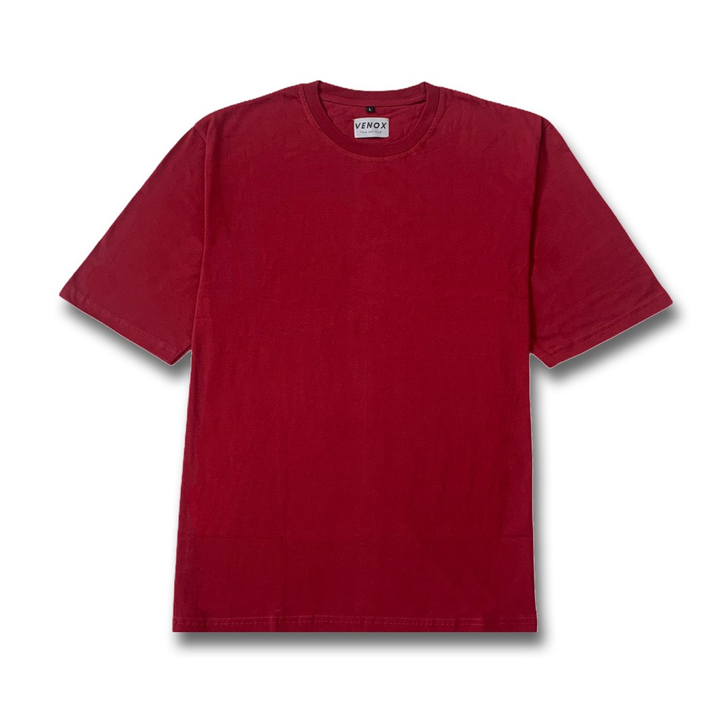 KAOS BAJU OVERSIZED - Kaos Baju Polos Oversize Merah unisex oversized T-shirt RED