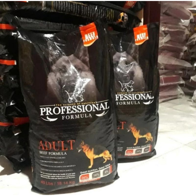 Dog food Profesional Formula Beef Repack 1kg - Makanan Anjing