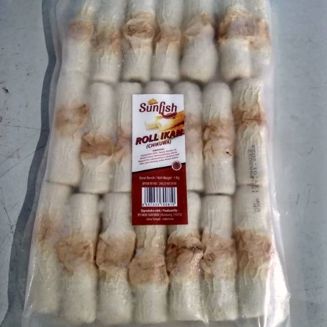 

Chikuwa Roll Ikan Sunfish 1 kg isi sekitar 35-41