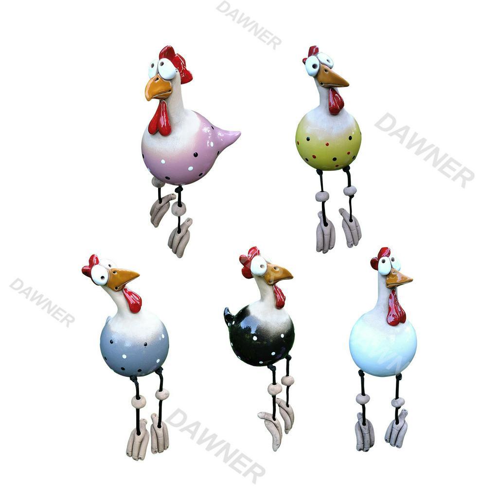 Ornamen Miniatur Ayam Bahan Resin Untuk Dekorasi Taman Outdoor