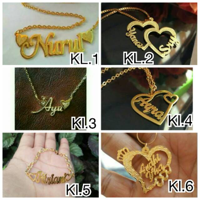 Kalung Nama I Love You