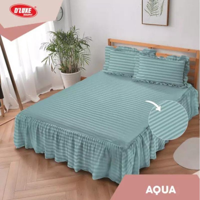 Sprei Rumbai Kintakun Motif Aqua 180x200 Cm