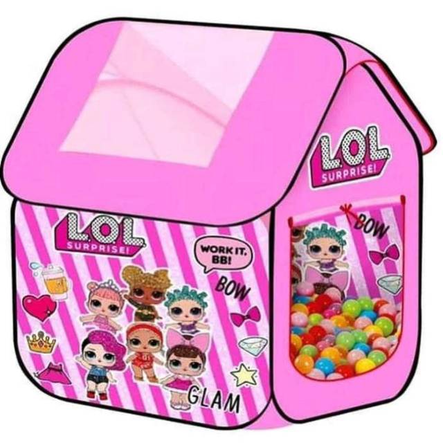 Mainan Tenda Anak Model Rumah Pop Up Tent Bisa Dilipat Lipat Tanpa Tiang Lipat Masuk Tas Portable