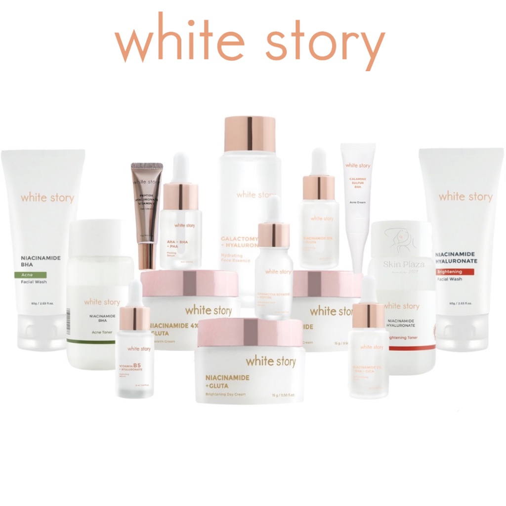 White Story Brightening Face Serum Toner Night Day Cream Peeling Hydrating Essence Facial Wash Advanced Care Peptide Eye Acne Soothing Underarm