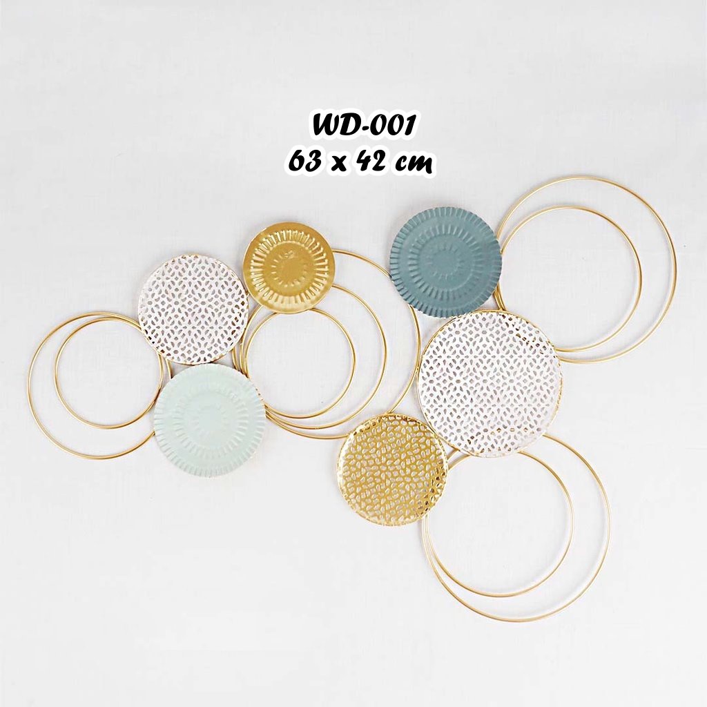 WALL DECOR CIRCLE WallDecor Hiasan Dinding / WALL Decor /Ornaments / pajangan besi / tropical/