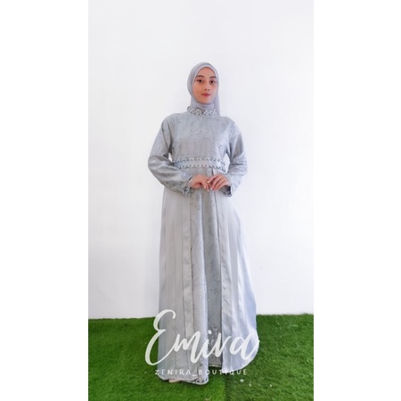 EMIRA GAUN pesta mewah full tulle bordir / baju kondangan / prewedding / bisa couple / wisuda / lamaran / remaja / payet