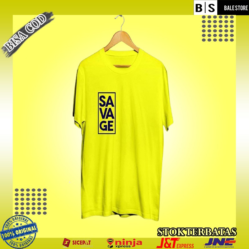 kaos pakaian distro fashion savage dewasa laki laki wanita remaja korea cewek cowok pria bandung