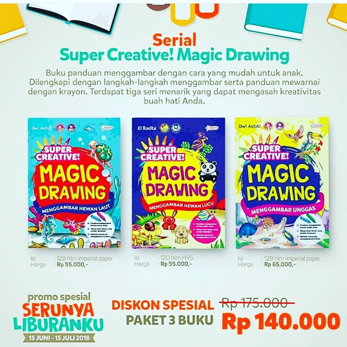 Jual Buku Gambar / Buku Latihan Menggambar / Magic Drawing | Shopee ...