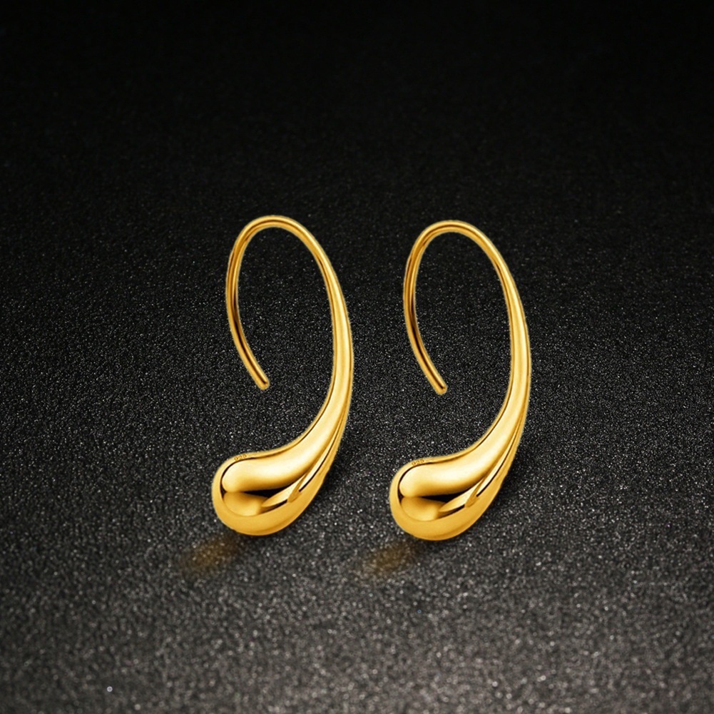 Hu Hu Hu Hu Hu Alat Bantu Pasang Kacamata♡ Set Perhiasan Cincin Kalung Gelang Dan Anting Model Waterdrop Bahan Alloy Untuk Wanita