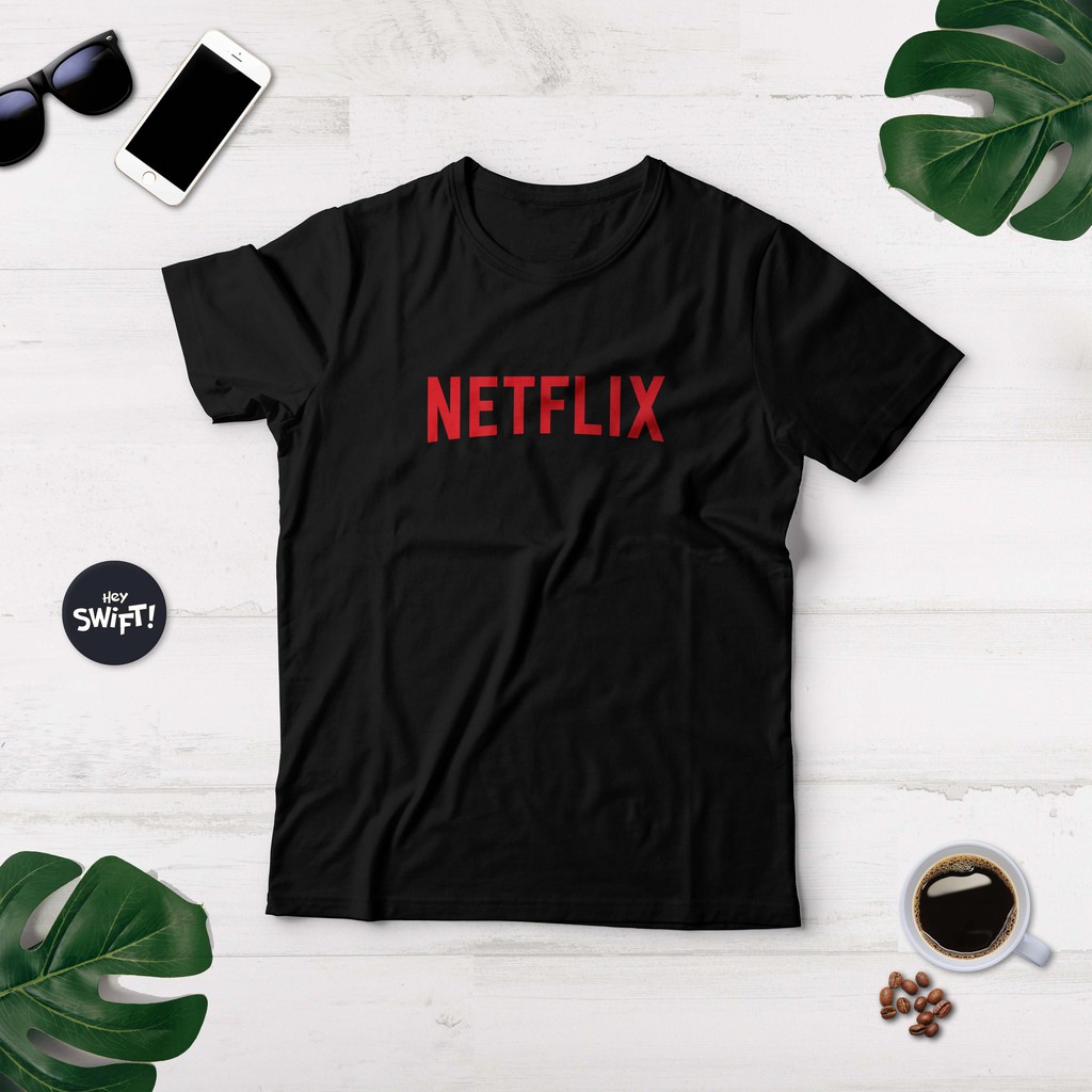 KAOS LOGO NETFLIX STREAMING PROVIDER TV PRIA WANITA BAJU DISTRO T-SHIRT