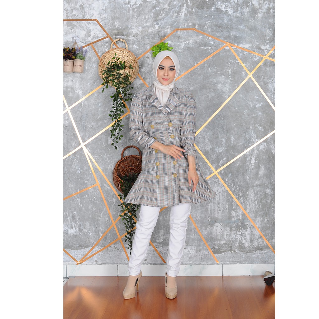 FORTUNA FASHION BLAZER WANITA \ BLAZER KOTAK KOTAK \ BLAZER QUEEN