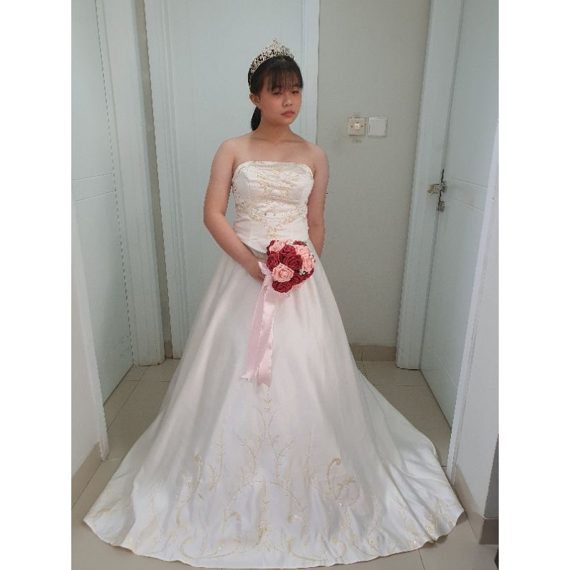 JUAL gaun pengantin wedding dress bekas second preloved KL 34